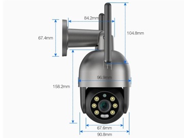 WIFI IP УМНАЯ НАРУЖНАЯ ВРАЩАЮЩАЯСЯ КАМЕРА 8MPx ULTRA HD ZOOM 5x 4K ОБНАРУЖЕНИЕ