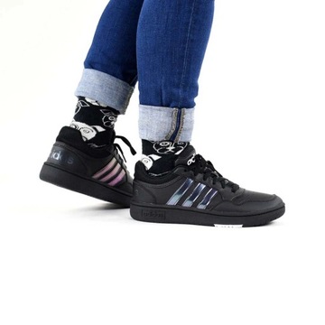 Buty damskie młodzieżowe sneakersy czarne adidas HOOPS 3.0 K GZ9671 38 2/3