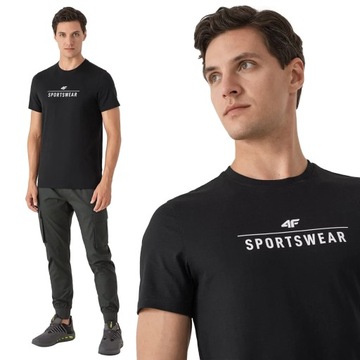 KOSZULKA MĘSKA 4F T-SHIRT BAWEŁNA SPORT SS23M539