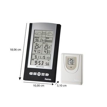 Фирменная беспроводная метеостанция HAMA EWS-800 ТЕМПЕРАТУРА ВЛАЖНОСТЬ