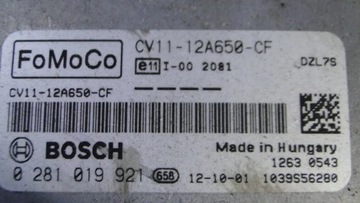 FORD B-MAX 1,6 TDCI JEDNOTKA ŘÍDÍCÍ MOTORU 0281019921 CV11-12A650-CF