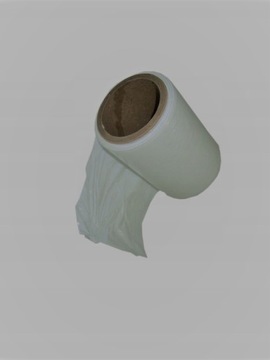 Folia Stretch Biały Mleczny Mini Rap szer. 10cm