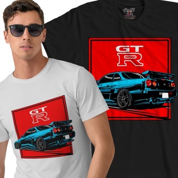 KOSZULKA MĘSKA PREZENT MOTORYZACJA NISSAN GTR S