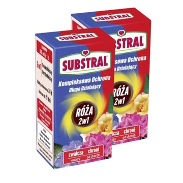 Środek Owadobójczy Grzybobójczy 2w1 Ochrona Kwiatów Róża SUBSTRAL 25ml x2