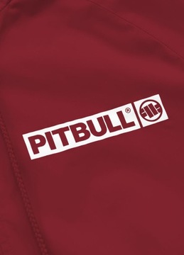 Męska Kurtka Wiosenna z Kapturem Pitbull Wiatrówka ATHLETIC LOGO_L