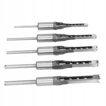 КВАДРАТНОЕ СВЕРЛО ДЛЯ ШИПОПРЕЗКИ ПО ДРЕВЕСИНЕ HSS 6,4-12,7 мм 5 ШТ.