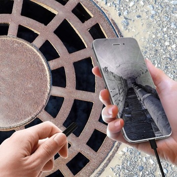 ИНСПЕКЦИОННАЯ КАМЕРА ЭНДОСКОП ANDROID IPHONE USB-C ДЛЯ ТЕЛЕФОНА 2M 6LED 8MM