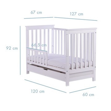 КРОВАТЬ-ТРАФФЛ 2-в-1 деревянная COSY FOX с ящиком