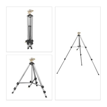 Разбрызгиватель травы с металлической подставкой, серый и серебристый RD46955