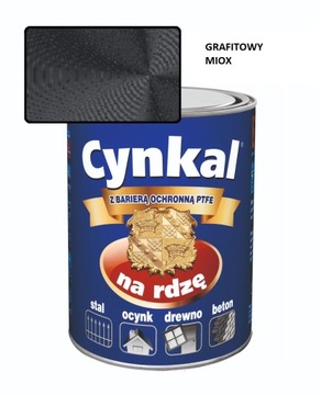 Farba uniwersalna CYNKAL 10L GRAFITOWY MIOX