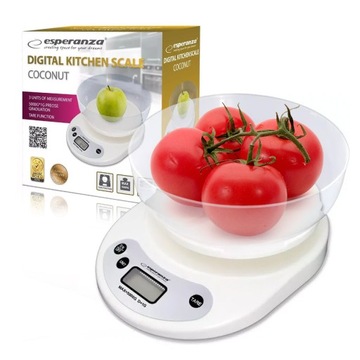 Elektroniczna waga kuchenna z misą, 1g - 5kg LCD
