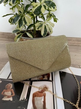 GOLD GLITTER Клатч, формальная вечерняя сумка