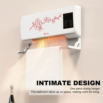 Klimatyzacja naścienna Gorący wentylator z wieszakiem na pilota 2000 W