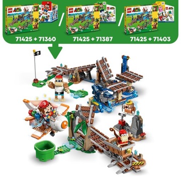 Поездка LEGO Super Mario Diddy в повозке