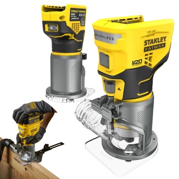 STANLEY AKUMULATOROWA FREZARKA KRAWĘDZIOWA BEZSZCZOTKOWA 18V 8mm SFMCW400B