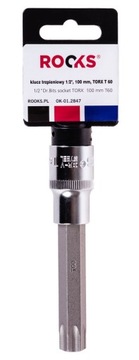 KLUCZ TRZPIENIOWY 1/2, 100 MM, TORX T 60