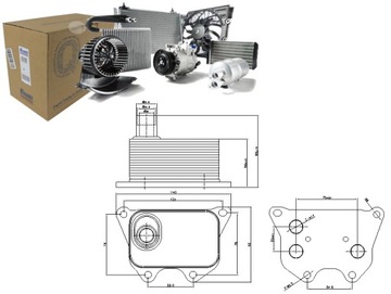 CHŁODNICA OLEJU AUDI A3 A4 A4 ALLROAD A5 A6 A8 Q3