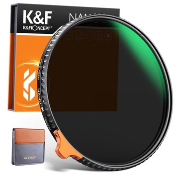 KF Filtr szary 62mm REGULOWANY ND2-ND400 fader PRO
