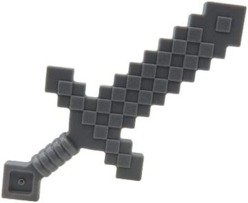 LEGO Minecraft miecz - ciemny szary