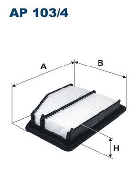 2× FILTRON AP 103/4 FILTR VZDUCHU