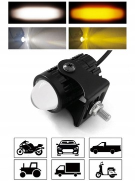 2 лампы для мотоциклов, фары, светодиодная световая панель 12-80 В