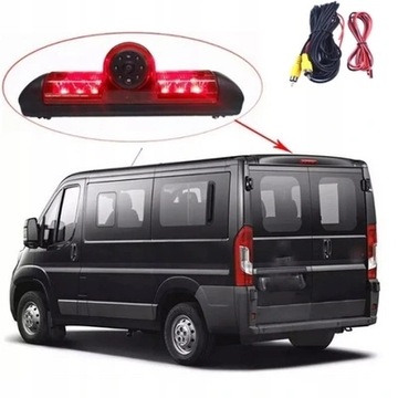 ZESTAW COFANIA ŚWIATŁO STOP Z KAMERĄ + MONITOR 5' JUMPER BOXER DUCATO