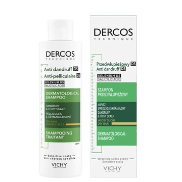 VICHY DERCOS szampon p/łupieżowy SUCHY 200ml