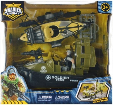 ВОЕННЫЙ НАБОР ДВЕ ЛОДКИ ЛОДКА СОЛДАТ ВИНТОВКА ОРУЖИЕ