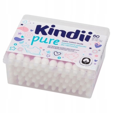 CLEANIC KINDII PURE ГИГИЕНИЧЕСКИЕ ПАЛОЧКИ 60 ШТ.