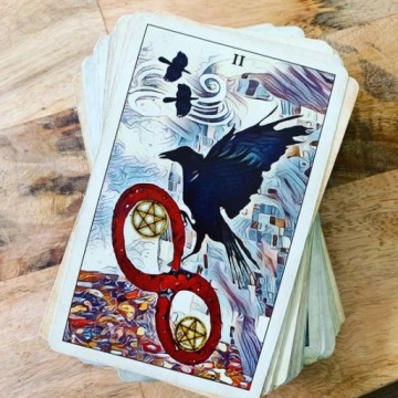 ИГРОВЫЕ КАРТЫ ТАРО НАБОР КАРТ ДЛЯ ГАДАНИЯ И МЕДИТАЦИИ КОРОНА ТАРО 78 ШТ.