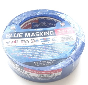 TAŚMA MALARSKA UV Niebieska Blue MASKUJĄCA 30x50m