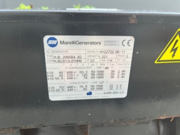 Генератор Генератор 65 кВА MARELLI GENERATORS MY22722