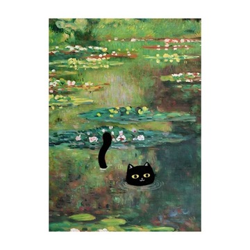 Plakat na płótnie Gogh zabawny gwiaździsty Van noc