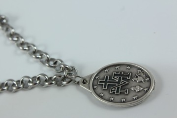 Браслет вверения Марии - Стальная большая медаль