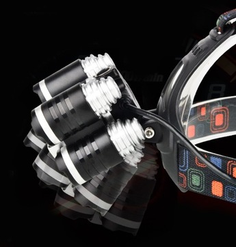 МОЩНАЯ ФАРА 5 x LED T6 АККУМУЛЯТОРНАЯ ФАРА CREE
