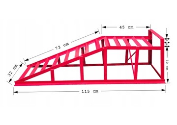 НАБОР 2x АВТОМОБИЛЬНАЯ РАМПА ПОДЪЕЗДНАЯ ПУТЬ СТАЛЬНОЙ ПОДЪЕМНИК 3T 3000 кг