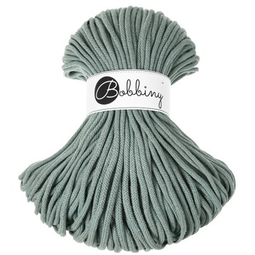 Sznurek makrama Bobbiny 5mm pleciony Laurowy