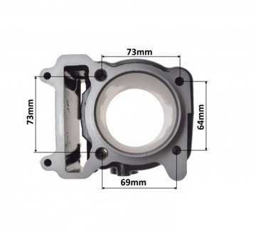 CYLINDER LINHAI 260 GTX BUYANG KEEWAY - CYLINDER KOMPLETNY TŁOK + USZCZELKI