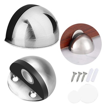 ODBOJNIK ODBÓJ DO DRZWI METALOWY MAGNETYCZNY STOPER OGRANICZNIK OKRĄGŁY