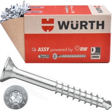 WKRĘTY ASSY PLUS 4x70 KONFIRMATY WURTH 200szt
