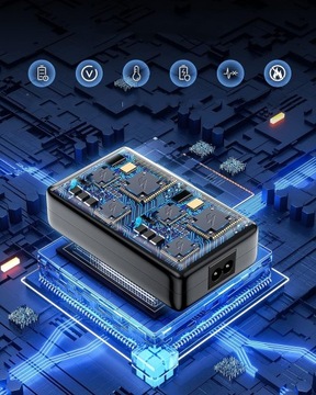 ЗАРЯДНОЕ УСТРОЙСТВО USB 8-ПОРТОВАЯ ЗАРЯДНАЯ СТАНЦИЯ 12А С ЖК-ДИСПЛЕЕМ