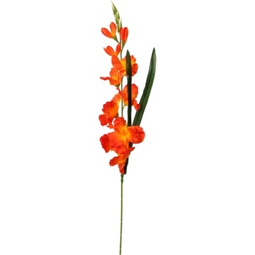 Gałązka gladioli pomarańczowy KWIATY SZTUCZNE