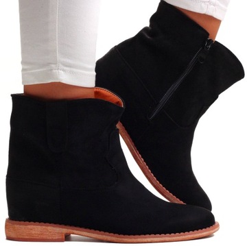 ЗАМШЕВЫЕ ЖЕНСКИЕ БОТИНКИ, ЭЛЕГАНТНЫЕ ВЫСОКИЕ БОТИНКИ