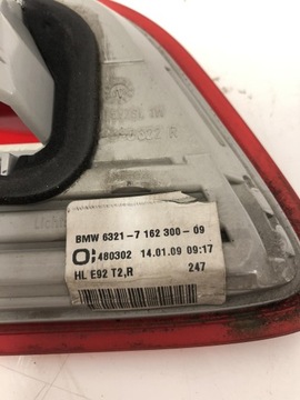 6321716230009 SVĚTLO PRAVÁ ZADNÍ 325 I 155 2008 BMW 3 COUPE (E92)