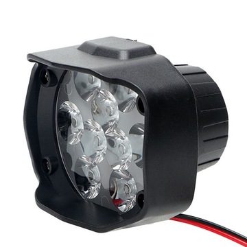 REFLEKTOR HALOGEN LAMPA 9x LED MOTOCYKL MOTOR QUAD