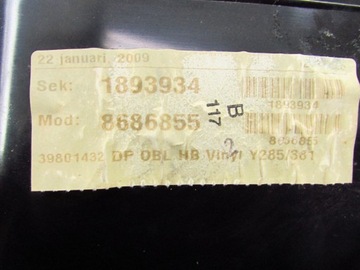 VOLVO V70 XC70 КОЖАНАЯ ОБИВКА ДВЕРИ ПРАВАЯ ПРАВАЯ ЧЕРНАЯ 07-16