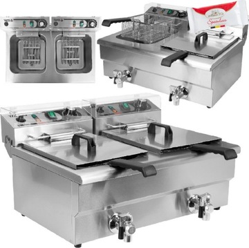 YATO ELEKTRYCZNA FRYTOWNICA Z ZAWOR 2X12L YG-04634