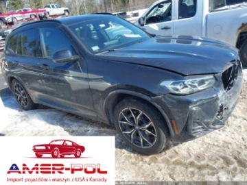 BMW X3 G01 2022 BMW X3 XDrive30i 2022, 2.0L R4 248KM, 4x4, odpala i jezdzi, od ubezpieczal