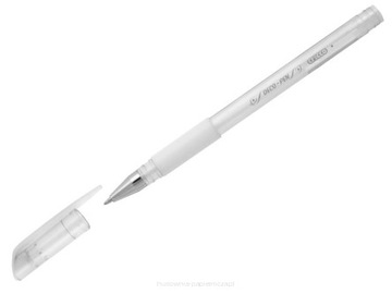 Długopis żelowy Cricco Deco 0,7mm biały