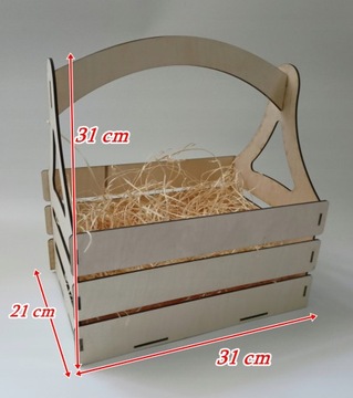 Duży KOSZ PREZENTOWY XL Skrzynka DEDYKACJA K176
